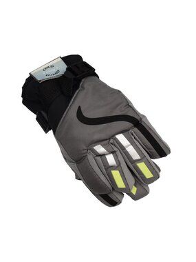 Amity Kids Cold Guard Winter Gloves Gray Reflective Striped Boys Girls One Size